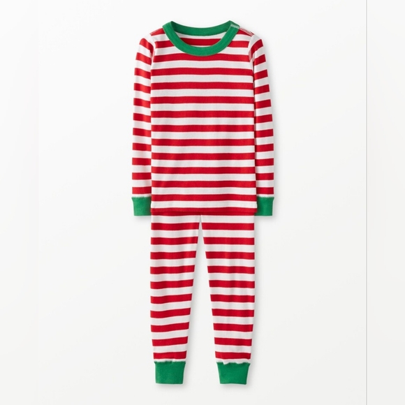 Red and White Christmas Pajamas Set - Size L (Top & Bottom) - Picture 2 of 2